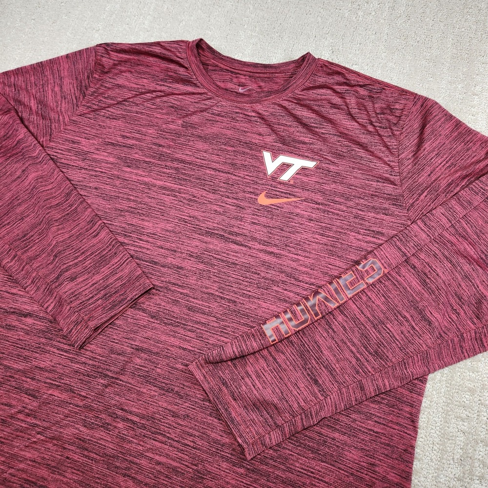Virginia Tech Hokies Shirt Men XXL Player Issue Nike Dri Fit Football‎ NCAA